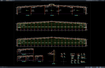 tam steel frame elevation details