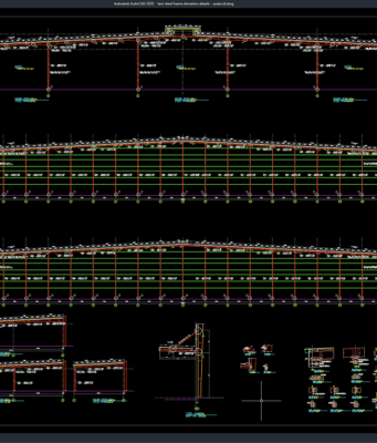 tam steel frame elevation details