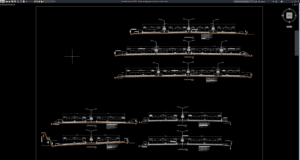 3 lanes carriageway cross section