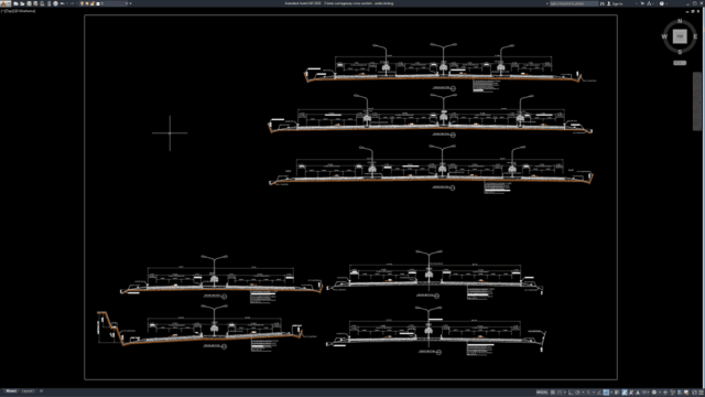 3 lanes carriageway cross section 3 lanes carriageway cross section