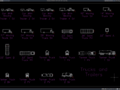 Download Block Truk dan Trailer DWG AutoCAD block truk dan trailer