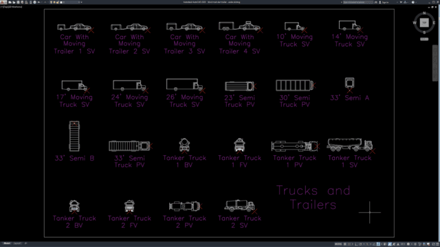 block truk dan trailer