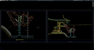 cofferdam foundation trash rack plan