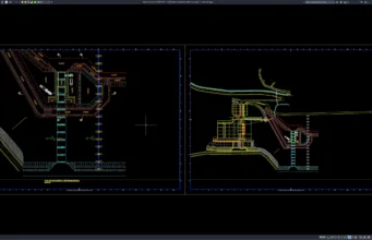 cofferdam foundation trash rack plan