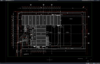 Download Detail Denah Atap Kawasan Pabrik Baja DWG AutoCAD detail denah atap kawasan pabrik baja