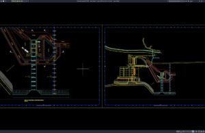 Download Detail Denah Fondasi Cofferdam dan Trash Rack DWG AutoCAD detail denah fondasi cofferdam dan trash rack