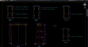 detail desain double girder box crane