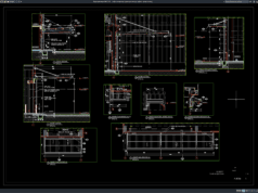 Download Detail Elevasi dan Potongan Kanopi Pabrik DWG AutoCAD detail elevasi dan potongan kanopi pabrik