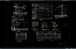 Download Detail Elevasi dan Potongan Kanopi Pabrik DWG AutoCAD detail elevasi dan potongan kanopi pabrik