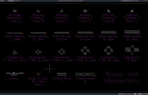 Download Detail Jalan dan Persimpangan DWG AutoCAD detail jalan dan persimpangan