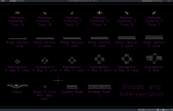 Download Detail Jalan dan Persimpangan DWG AutoCAD detail jalan dan persimpangan