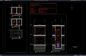 Download Detail Lift Pusat Perbelanjaan DWG AutoCAD detail lift pusat perbelanjaan