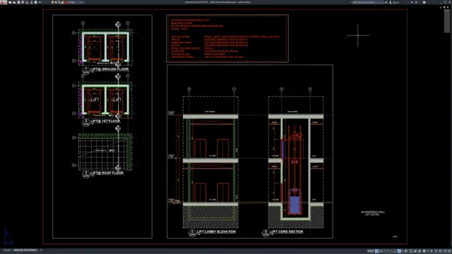 detail lift pusat perbelanjaan