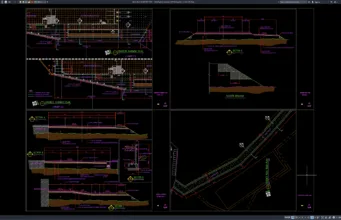 Download Detail Penampang Melintang Jalan DWG AutoCAD detail penampang melintang jalan
