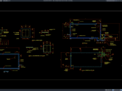 Download Detail Penulangan Tangki Air Beton Bertulang DWG AutoCAD detail penulangan tangki air beton bertulang