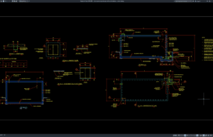 Download Detail Penulangan Tangki Air Beton Bertulang DWG AutoCAD detail penulangan tangki air beton bertulang