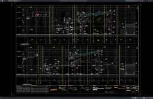 Download Detail Potongan Bangunan Pabrik DWG AutoCAD detail potongan bangunan pabrik
