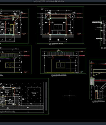 Download Detail Potongan Pos Jaga DWG AutoCAD detail potongan pos jaga