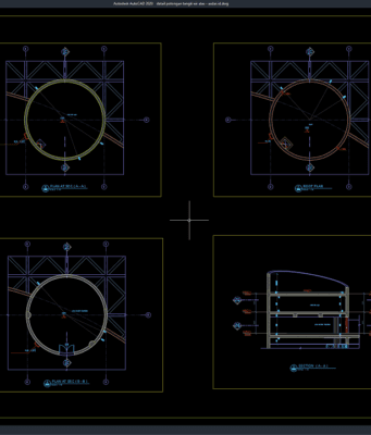 Download Detail Potongan Tangki Air Atas DWG AutoCAD detail potongan tangki air atas