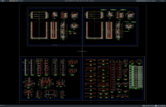 Download Detail Potongan Trash Rack Intake DWG AutoCAD detail potongan trash rack intake