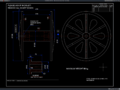 Download Detail Pulley Baja dengan Sleeve DWG AutoCAD detail pulley baja dengan sleeve
