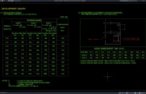 Download Detail Standar Panjang Penyaluran Tulangan Tarik DWG AutoCAD detail standar panjang penyaluran tulangan tarik