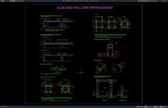 Download Detail Susunan Standar Tulangan Pelat dan Dinding DWG AutoCAD detail susunan standar tulangan pelat dan dinding
