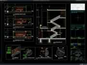 Download Detail Tangga Hypermarket DWG AutoCAD detail tangga hypermarket