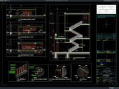 Download Detail Tangga Hypermarket DWG AutoCAD detail tangga hypermarket