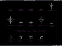 freeways and city blocks