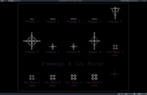 Download Freeways and City Blocks DWG AutoCAD freeways and city blocks