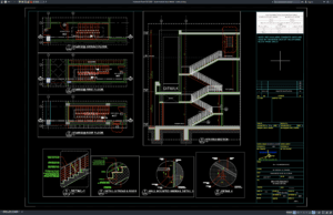 Download Hypermarket Stairs Details DWG AutoCAD hypermarket stairs details