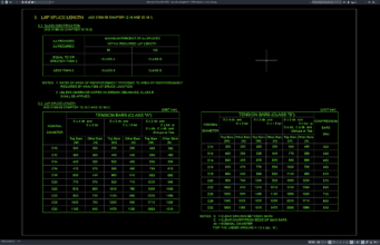 Download Lap Splice Length ACI 318M Standard DWG AutoCAD lap splice length ACI 318M standard