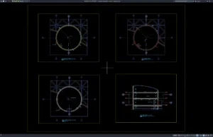 Download Overhead Water Tank Sections DWG AutoCAD overhead water tank sections
