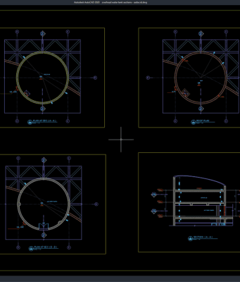 Download Overhead Water Tank Sections DWG AutoCAD overhead water tank sections