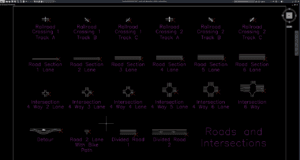 roads and intersections details