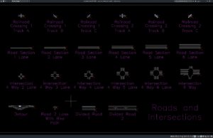 Download Roads and Intersections Details DWG AutoCAD roads and intersections details