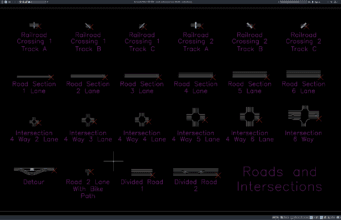 Download Roads and Intersections Details DWG AutoCAD roads and intersections details