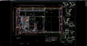 site drainage layout plan and sections details