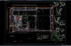 site drainage layout plan and sections details