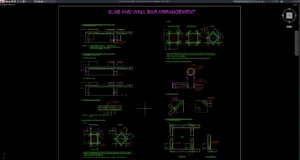slab and wall standard bar arrangement