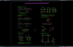 Download Slab and Wall Standard Bar Arrangement DWG AutoCAD slab and wall standard bar arrangement