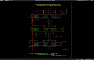 Download Standard Bar Arrangement for Frame Girders DWG AutoCAD standard bar arrangement for frame girders