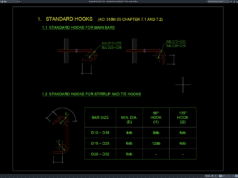 Download Standard Hooks Details ACI 318M DWG AutoCAD standard hooks details ACI 318M