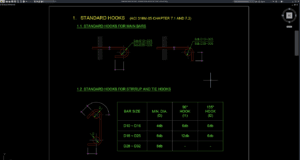 standard hooks details ACI 318M
