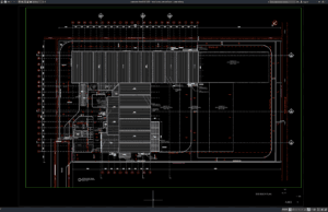 Download Steel Factory Site Roof Plan DWG AutoCAD steel factory site roof plan