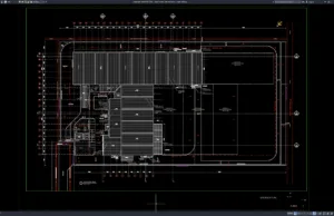 steel factory site roof plan