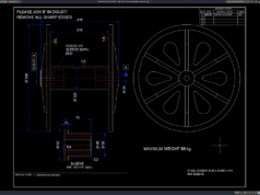 Download Steel Pulley with Sleeve Details DWG AutoCAD steel pulley with sleeve details