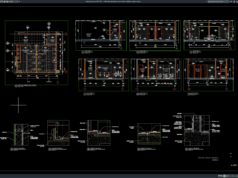 Download Toilet Office Elevations and Sections Details DWG AutoCAD toilet office elevations and sections details
