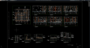 toilet office elevations and sections details